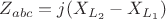 $Z_{abc}=j(X_{L_2}-X_{L_1})$