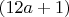 $(12a+1)$