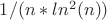 $1/(n*ln^2(n))$