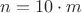 $n=10\cdot m$
