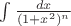 $\int \frac{dx}{(1+x^2)^n}$