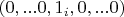 $(0,...0,1_i,0,...0)$