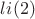 $li(2)$