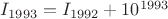 $I_{1993}=I_{1992}+10^{1993}$