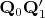 $\mathbf{Q}_{0}\mathbf{Q}_{1}^{\prime }$