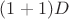 $ (1+1)D$