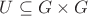 $U \subseteq G \times G$ $U \subseteq G \times G$