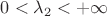 $0< \lambda_2 < +\infty$