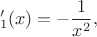 $$С_1'(x)=-\frac{1}{x^2},$$