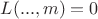 $L(...,m)=0$