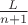 $\frac L{n+1}$