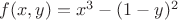$f(x,y)=x^3-(1-y)^2$