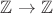 $\mathbb{Z}\to \mathbb{Z}$