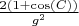 $\frac{2(1+\cos(C))}{g^2}$