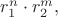 $r_1^n\cdot r_2^m,$
