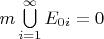 $m\bigcup\limits_{i=1}^{\infty}E_{0i}=0$