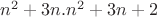 $n^2+3n. n^2+3n+2$
