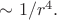 $\sim 1/r^4.$