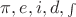 $\pi,e,i,d,{\scriptstyle\int}$