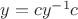 $y=cy^{-1}c$