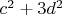 $c^2+3d^2$