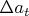 $\Delta{a_{t}}$