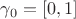 $\gamma_0=[0, 1]$