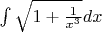 $\int \sqrt{1+\frac{1}{x^3}} dx$