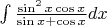 $\[
\int {\frac{{\sin ^2 x\cos x}}{{\sin x + \cos x}}} dx
\]
$