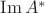 $\operatorname{Im} A^*$
