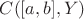 $C([a,b],Y)$