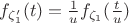 $f_{\zeta_1'}(t)=\frac{1}{u}f_{\zeta_1}(\frac{t}{u})$