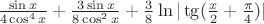 $\frac{\sin x}{4\cos^4 x} + \frac{3\sin x}{8\cos^2 x} + \frac{3}{8}\ln|\tg(\frac{x}{2}+\frac{\pi}{4})|$ $\frac{\sin x}{4\cos^4 x} + \frac{3\sin x}{8\cos^2 x} + \frac{3}{8}\ln|\tg(\frac{x}{2}+\frac{\pi}{4})|$