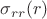 $\sigma_{rr}(r)$