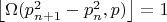 $\left\lfloor\Omega(p_{n+1}^2-p_n^2,p)\right\rfloor=1$$