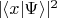 $\lvert\langle x|\Psi\rangle\rvert^2$