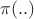 $\pi(..)$