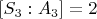 $[S_3:A_3] = 2$