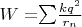 $W = $\sum\limits_{}^{}$$\frac{kq^2}{r_n}$