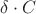 $\delta\cdot C$