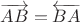 $\overrightarrow{AB}=\overleftarrow{BA}$