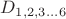 $ D_{1,2,3...6} $