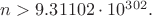 $n>9.31102\cdot 10^{302}.$