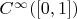 $C^\infty([0,1]) $