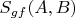 $S_{gf}(A,B)$