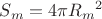 $S_m=4\pi {R_m}^2$