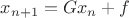 $x_{n+1} = Gx_n + f$