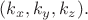 $(k_x,k_y,k_z).$