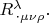 $R^\lambda_{\,\cdot\mu\nu\rho}.$