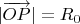 $| \overrightarrow{OP}|=R_0$